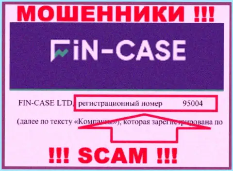 Номер регистрации компании Фин-Кейс Ком: 95004