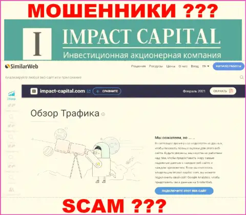 Никакой информации о веб-сайте ИмпактКапитал Ком на симиларвеб НЕТ