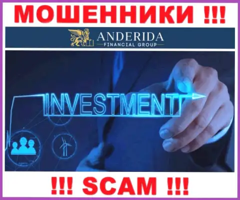 AnderidaGroup Com жульничают, оказывая противозаконные услуги в области Investing