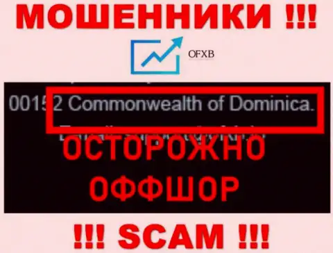 ОФИксБ намеренно прячутся в офшоре на территории Dominica, мошенники