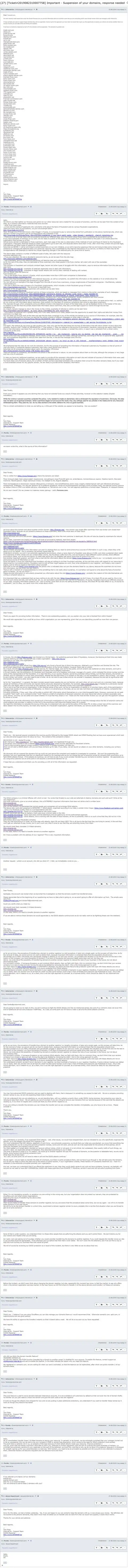 Переписка представителя internet bs по поводу атак со стороны ЕКЗАНТЕ