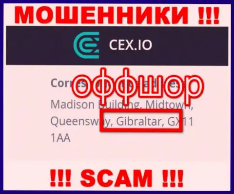 Gibraltar - здесь, в офшоре, пустили корни интернет мошенники CEX