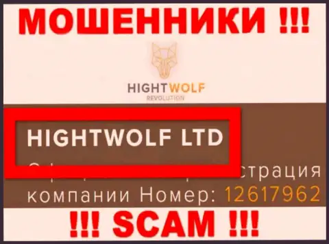 HightWolf LTD - данная организация управляет ворами ХайВолф