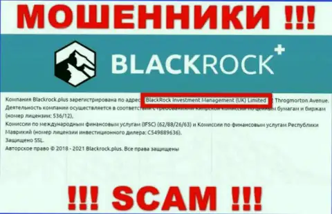 Руководителями BlackRock Plus оказалась организация - BlackRock Investment Management (UK) Ltd