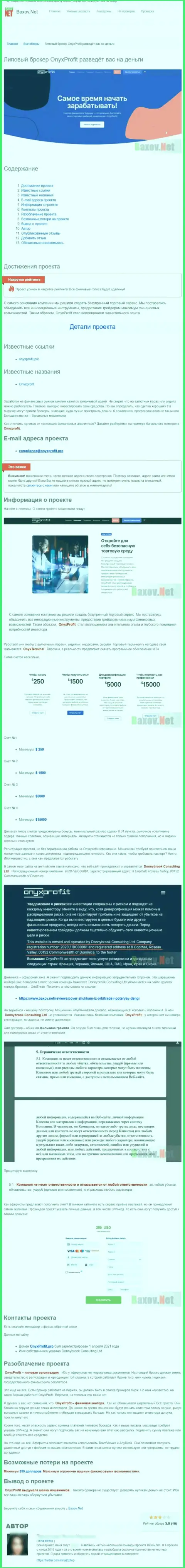 OnyxProfit - это ШУЛЕРА !!! Принцип работы РАЗВОДНЯКА (обзор афер)