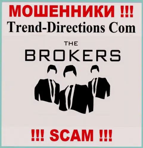 TrendDirections Com надувают наивных клиентов, действуя в направлении Брокер