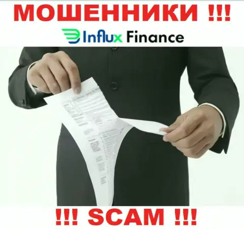 InFluxFinance не смогли получить разрешения на ведение деятельности - это МОШЕННИКИ