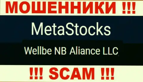 Юридическое лицо интернет-мошенников MetaStocks - это Wellbe NB Aliance LLC