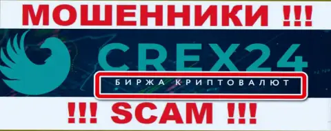 Сфера деятельности организации Crex24 - это замануха для лохов