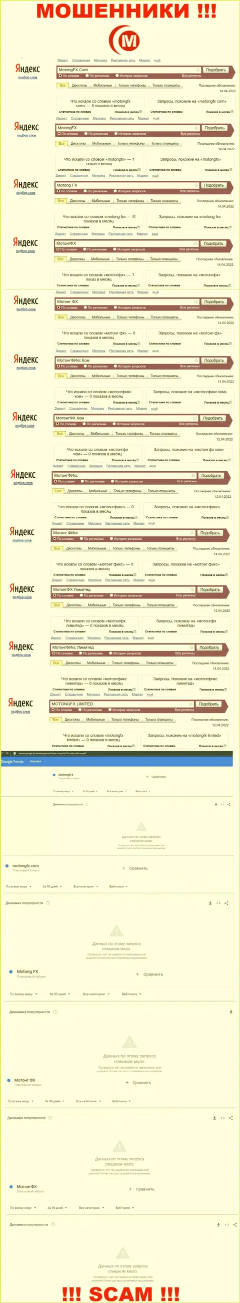 Запросы по internet-ворюгам МотонгФХ Лимитед