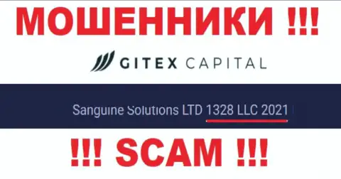 Номер регистрации компании Gitex Capital - 1328LLC2021