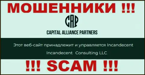 Юридическим лицом, управляющим интернет-мошенниками CAPartners, является Consulting LLC