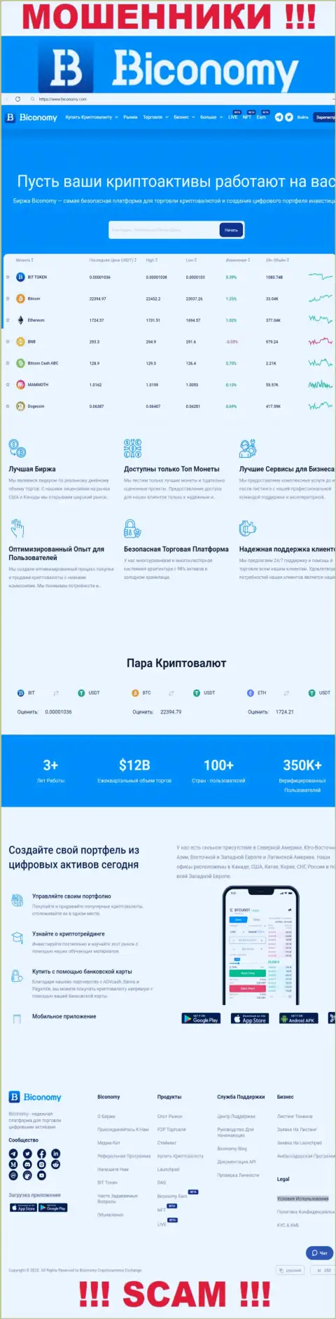 Biconomy Com - это официальный сайт мошенников Biconomy Com