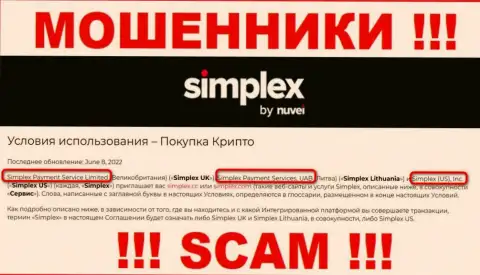 Simplex (US), Inc. - это руководство конторы Симплекс Ком