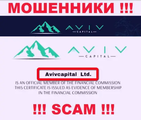 Вот кто управляет конторой AvivCapitals Com - это AvivCapital Ltd