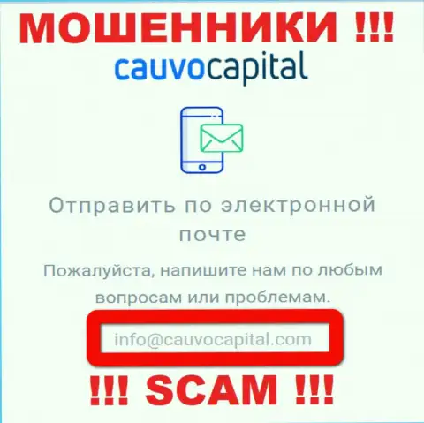 Электронный адрес мошенников Cauvo Capital