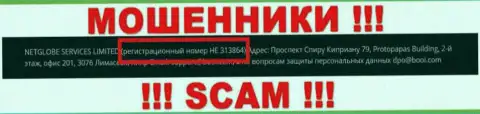 Рег. номер Booi - данные с официального сайта: НЕ 313864